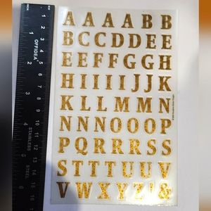 Sandylion Gold Alphabet Letter Stickers.